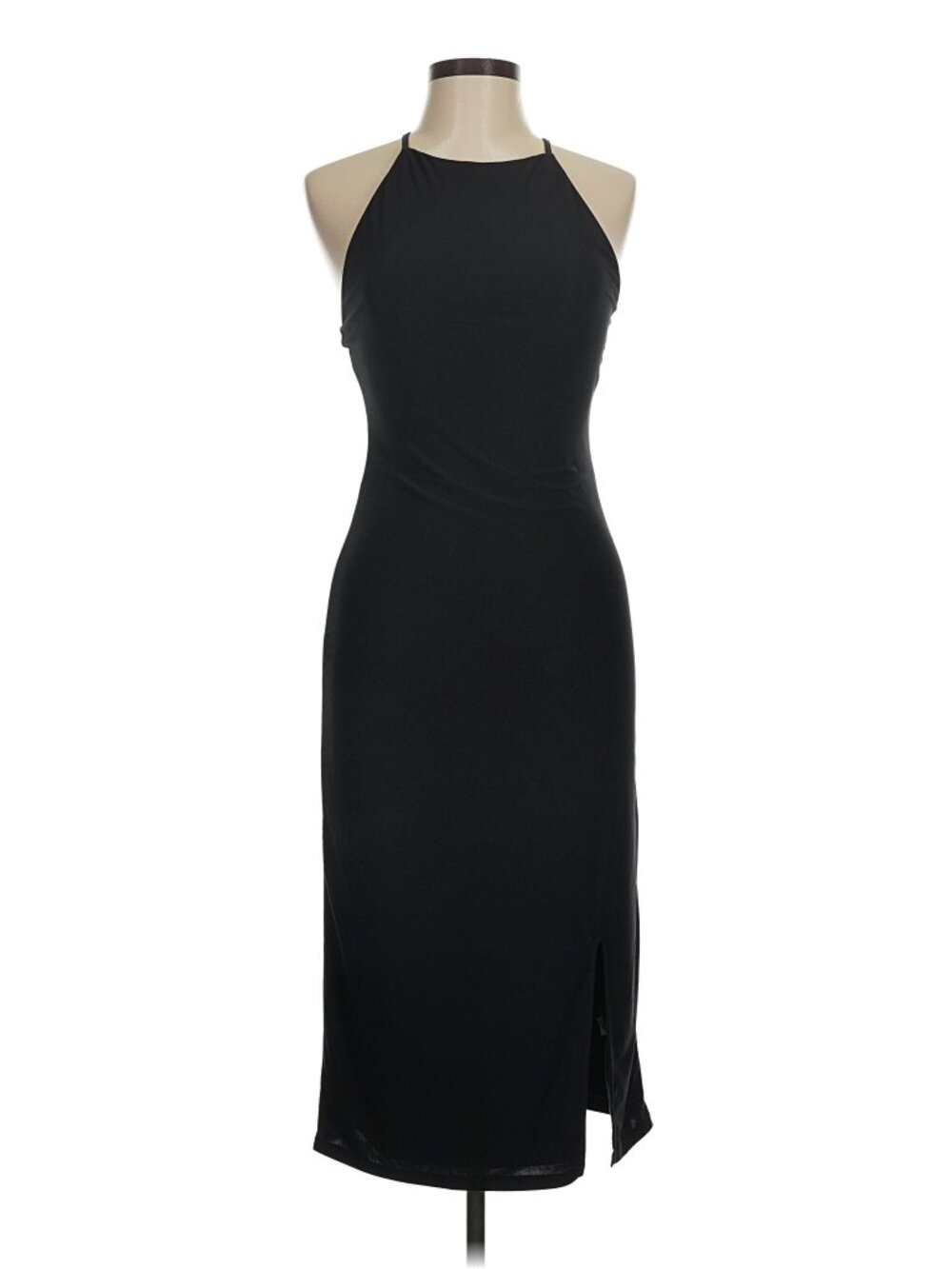 Chelsea28 High Neck Midi Cocktail Dress